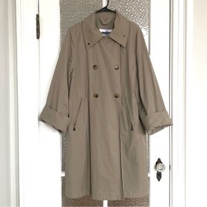 MaxMara khaki knee length trench coat